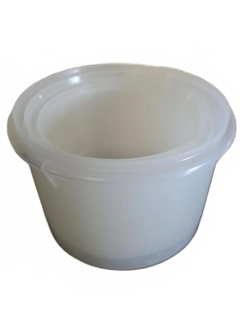 3 Vintage Tupperware Classic Round Canisters Sheer NO Lids